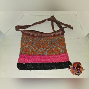 Boho Chic Woven Crossbody Bag